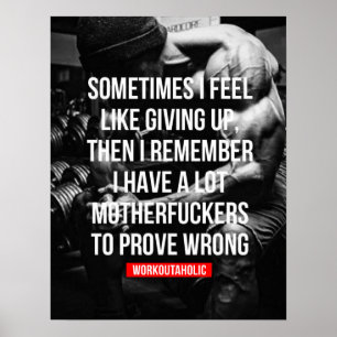 Workout Motivational Poster