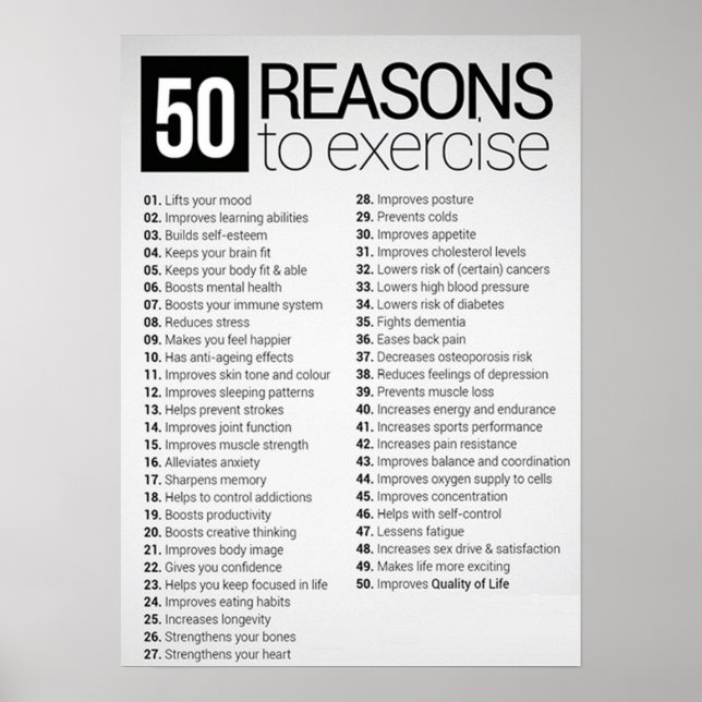 Workout Motivational Poster (Front)