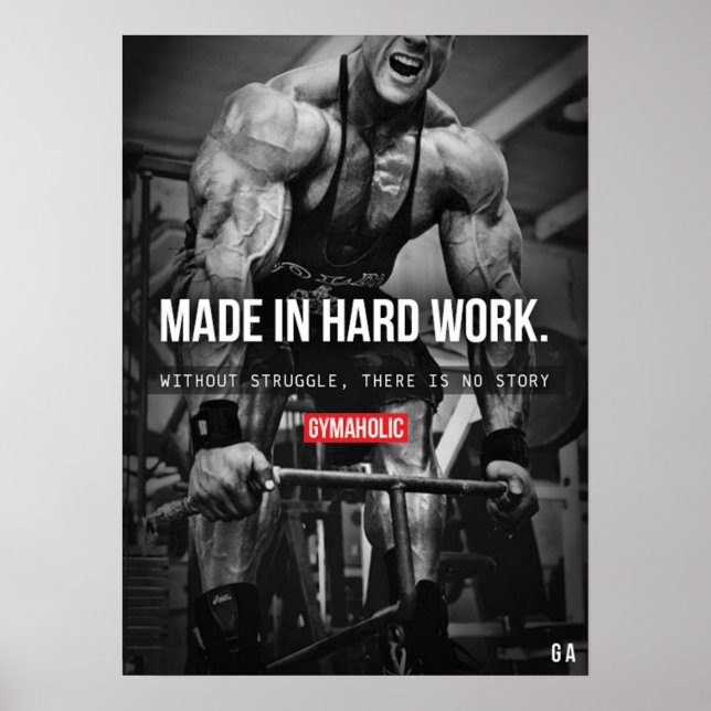 Workout Motivational Poster (Front)