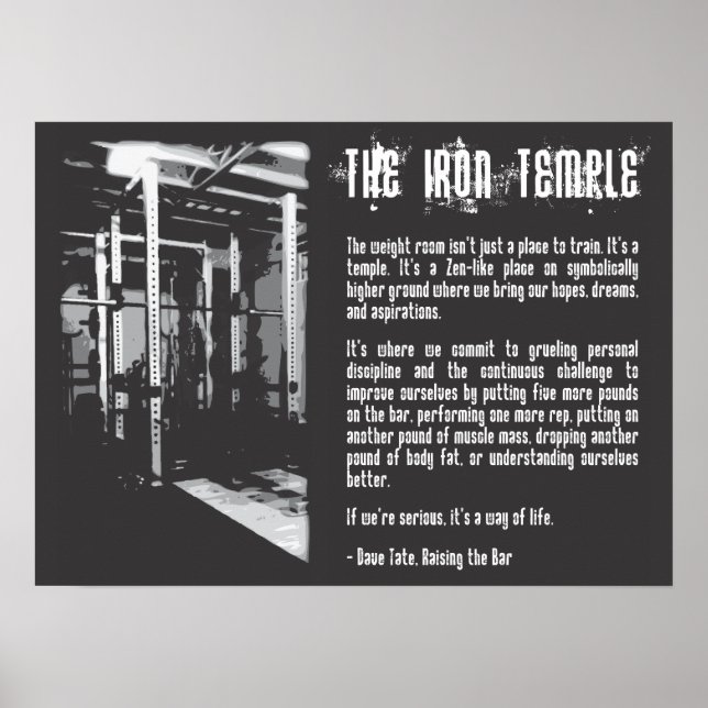 Workout Motivational Poster (Front)