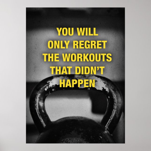 Workout Motivational Poster (Front)