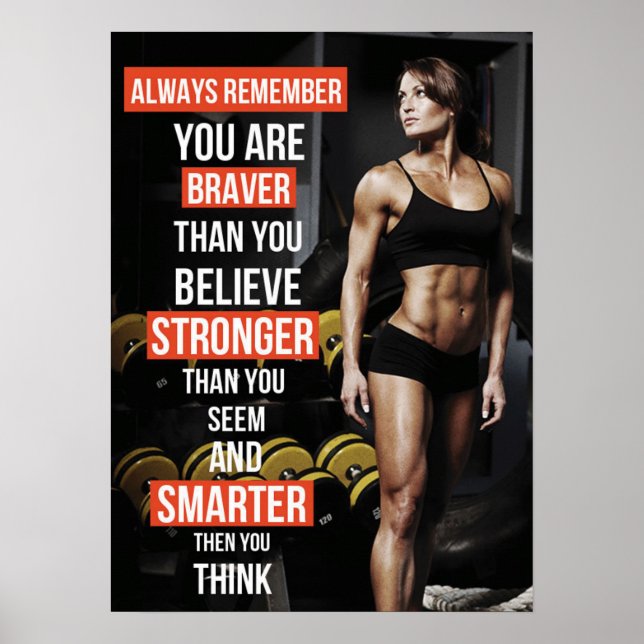 Workout Motivational Poster (Front)