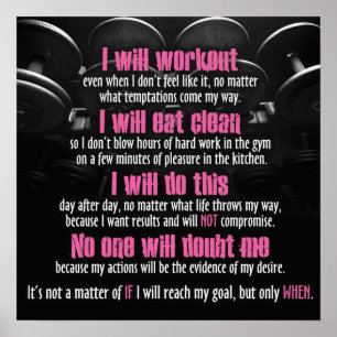 Workout Motivational Poster