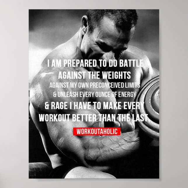 Workout Motivational Poster (Front)
