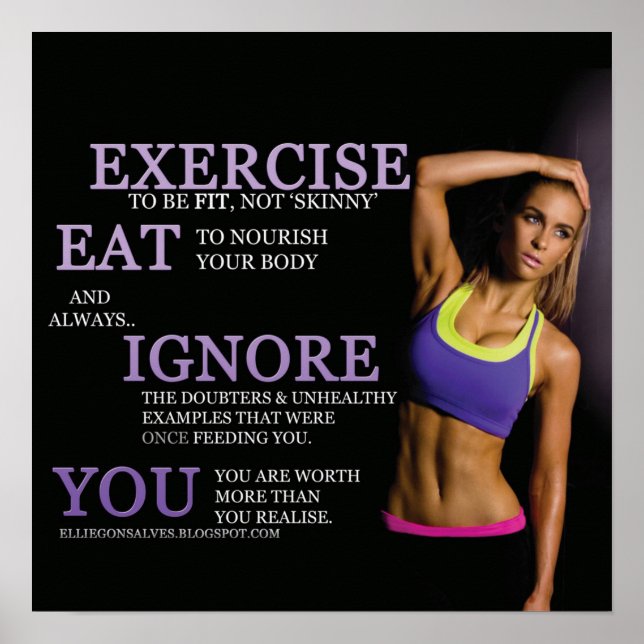 Workout Motivational Poster (Front)