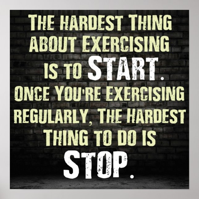 Workout Motivational Poster (Front)