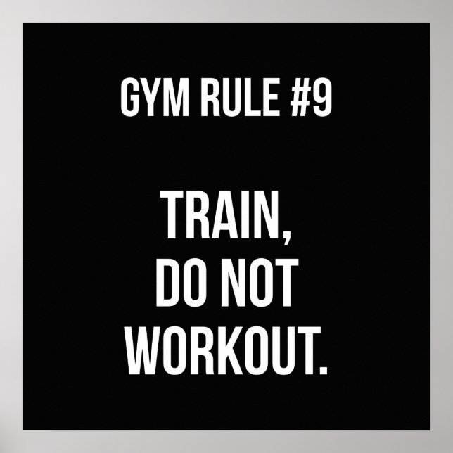 Workout Motivational Poster (Front)