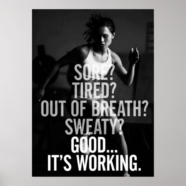 Workout Motivational Poster (Front)