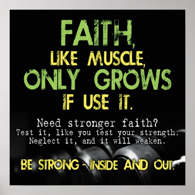 Workout Motivational Poster (Front)