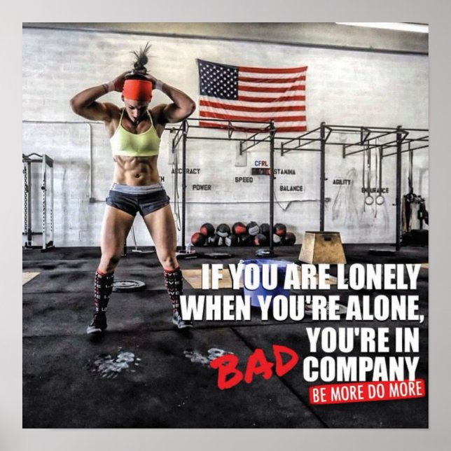 Workout Motivational Poster (Front)