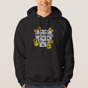 Workout Quote Gym Motivation Motivational Fitness Hoodie