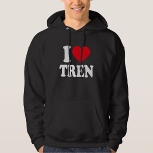workout Quote I Love Tren Design  bodybuilder Hoodie