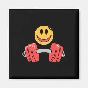 Workout Resting Gym Face Funny Weightlifting Motiv Magnet