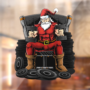 Workout Santa Weightlifter