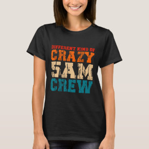Workout Squad 5 Am Crew Funny Gym Saying Vintage T-Shirt