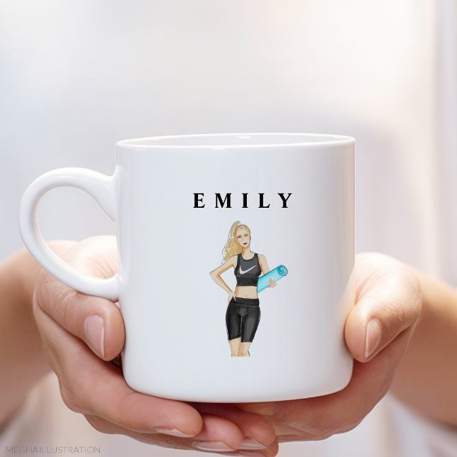 workout, yoga, custom large coffee mug (Creator Uploaded)