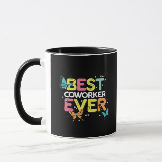 Workplace Dynamo Best Coworker Ever  Mug (Left)