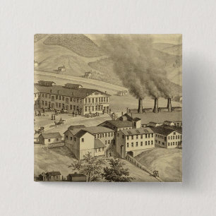 Works of Central Glass Company in West Virginia 15 Cm Square Badge