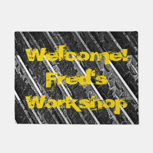 Workshop Garage Man Cave Industrial CUSTOM Doormat