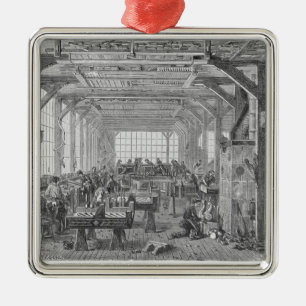 Workshop of Pleyel pianos makers Metal Tree Decoration