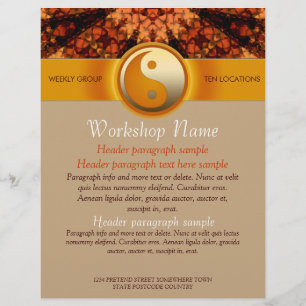 Workshops Party Events Spiritual Art flyer templat