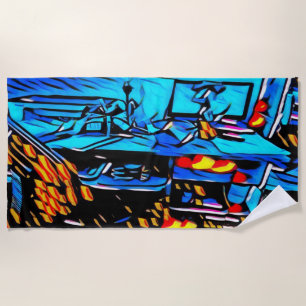 Workspace Lunch Art Beach Towel