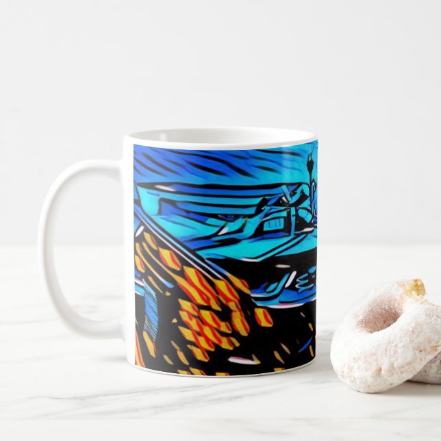 Workspace Lunch Art Coffee Mug (With Donut)