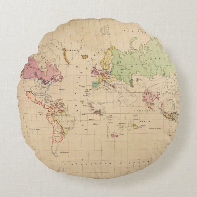 World 2 round cushion (Front)