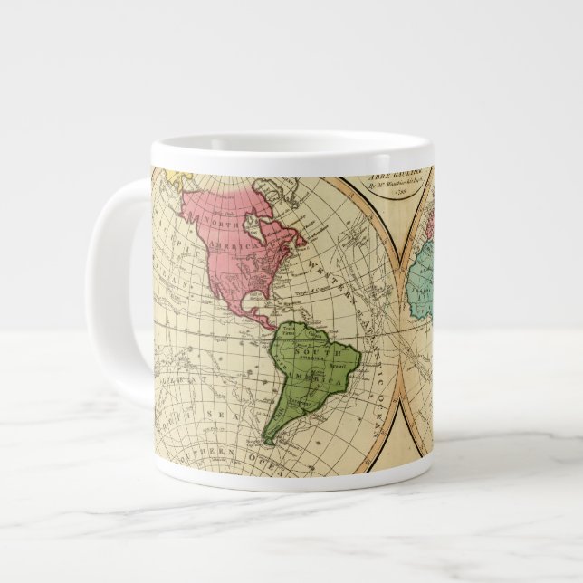 World 3 large coffee mug (Front Left)