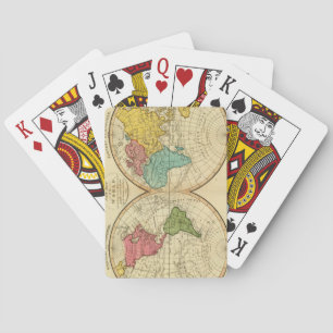 World. 3 playing cards