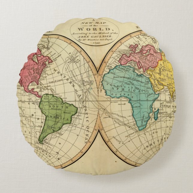 World 3 round cushion (Front)