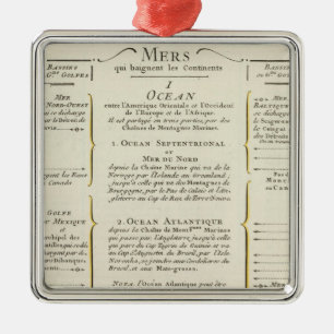 World 4 metal ornament