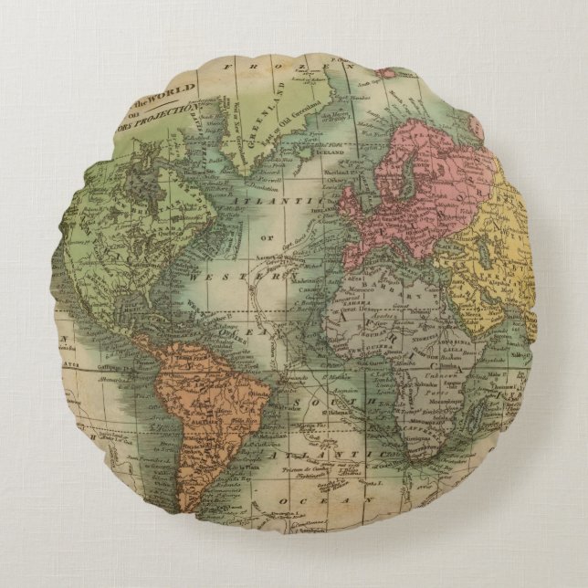 World 4 round cushion (Front)