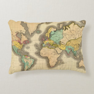 World 6 decorative cushion