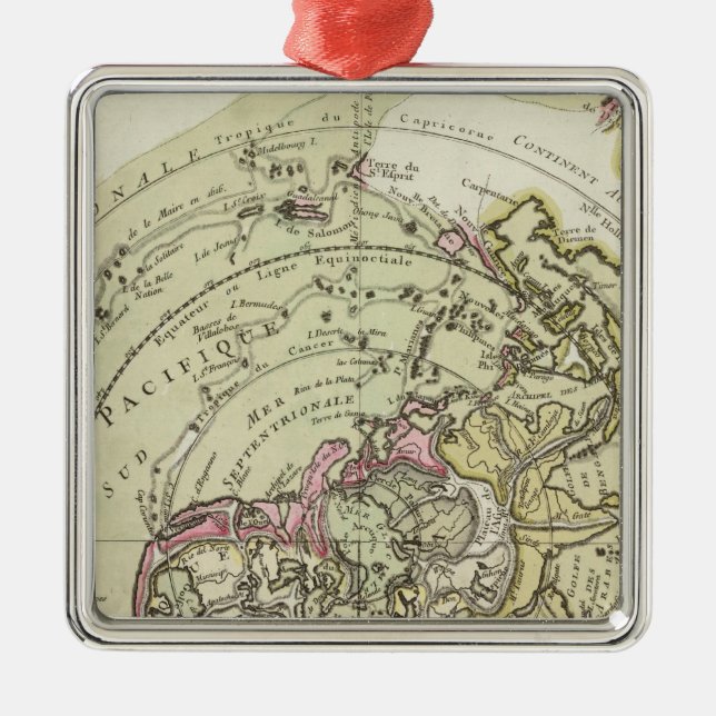 World 6 metal tree decoration (Front)