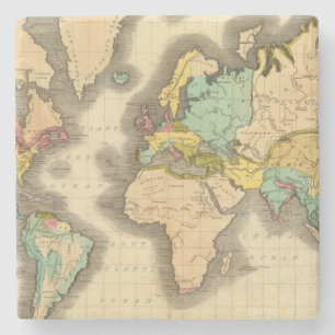 World 6 stone coaster