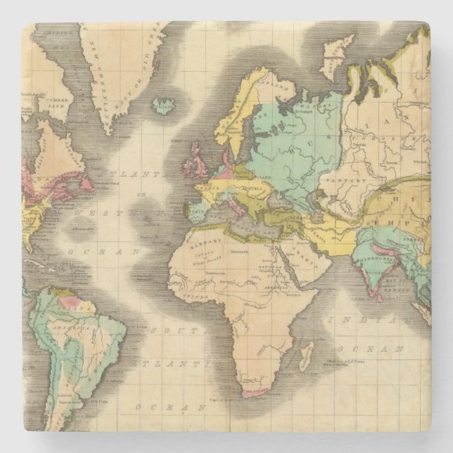 World 6 stone coaster (Front)