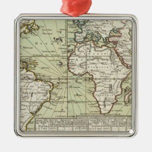 World 8 metal tree decoration