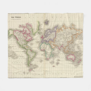 World 9 fleece blanket