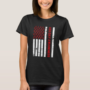 World Aids Day Awareness American Flag men women U T-Shirt