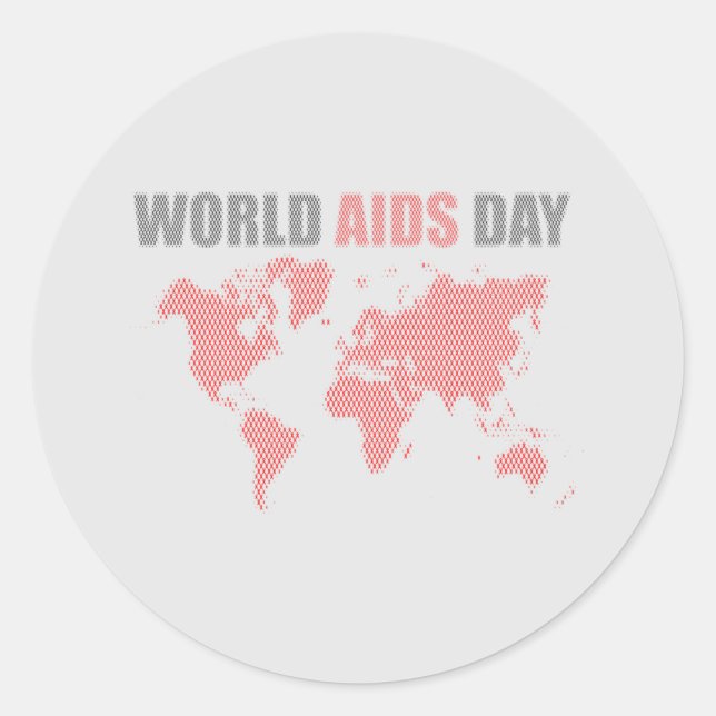 World Aids Day   Classic Round Sticker (Front)