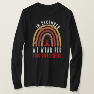 WORLD Aids Day, December  Awareness,HIV Warrior,Re T-Shirt
