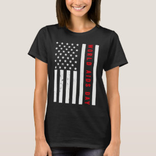 World Aids Day Hope HIV Red Ribbon Aids Awareness T-Shirt