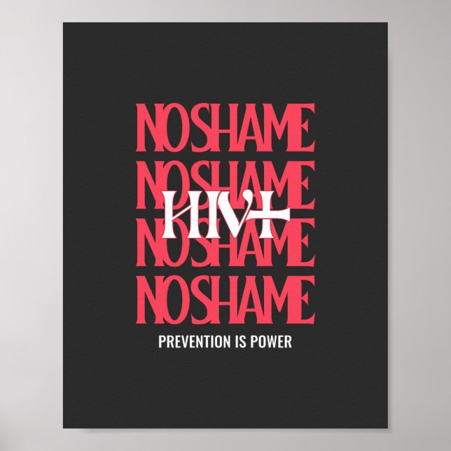 World Aids Day Prevention Is Power  Poster (Front)