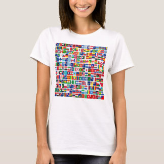 World All Countries Nation Flags  T-Shirt