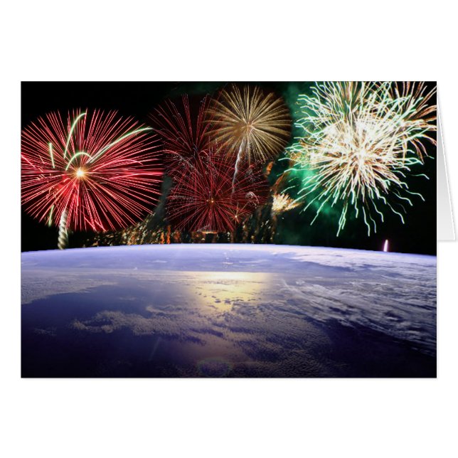 World and Fireworks (Front Horizontal)