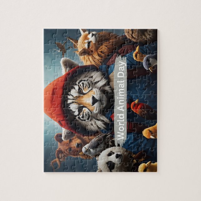 World Animal Day  Jigsaw Puzzle (Vertical)