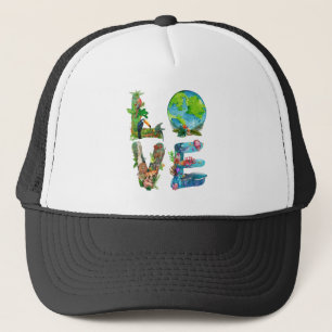 World Animal Day Love Shirt Protection Of Animals Trucker Hat