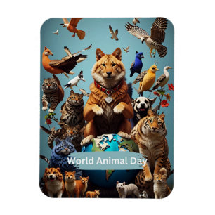 World Animal Day Magnet