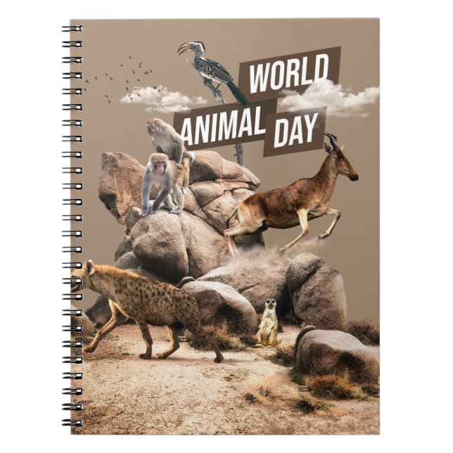 World Animal Day Notebook (Front)